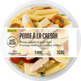 Penne à la Caesar poulet Oeufs durs fromage italien (350g)