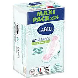 Serviettes Ultra Mince Super avec ailettes (x24)