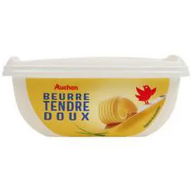 AUCHAN Beurre tendre doux 250g