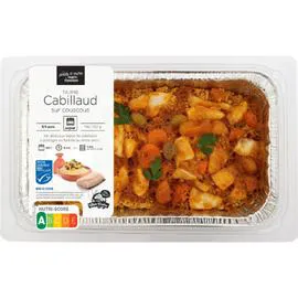 Plat cuisiné Tajine de cabillaud MSC sur couscous (750g)