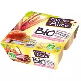 Spécialité bio pomme rhubarbe (4x95g)