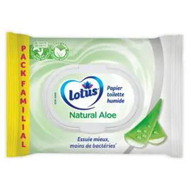 LOTUS Papier toilette humide Aloe vera x80