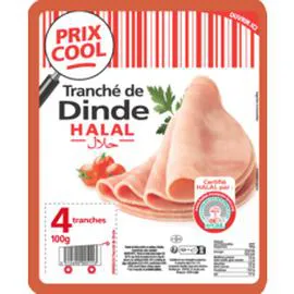 Tranché de dinde halal (100g)