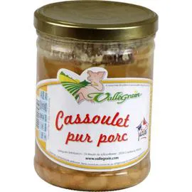 Plat cuisiné cassoulet pur porc Label Rouge (800g)