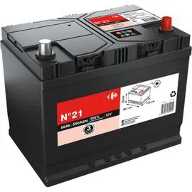 Batterie auto 68Ah - 550A 12 Volts (l'unité)