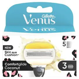 GILLETTE, VENUS Lames de rasoir Comfortglide Coconut x3