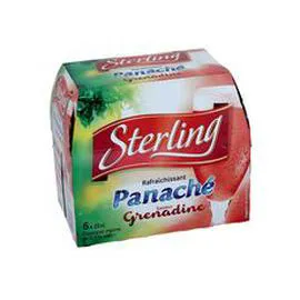 STERLING Panaché aromatisé grenadine moins de 0,5% d'alcool bouteilles 6x25cl