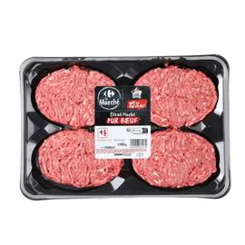 Steak haché pur boeuf 15% MG (400g)