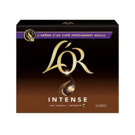 L'OR Café moulu intense 2x250g
