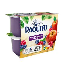 Dessert de fruits pomme framboise myrtille (400g)