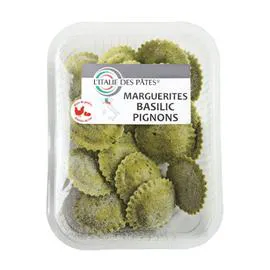 Pâtes fraîches Marguerites basilic pignons (250g)