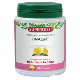 SUPER DIET Complément alimentaire à l'huile d'Onagre 200 Capsules l'unité