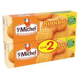 ST MICHEL Biscuits palets Roudor au bon beurre 2x150g