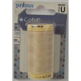 LA BROSSE ET DUPONT, PRIMA Fil Coton Moyen Beige 300m l'unité