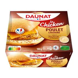 Burger Le Chicken Poulet Cheddar (180g)
