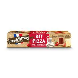 CROUSTIPATE Kit Pizza Pâte Rectangulaire 600g