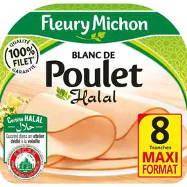 Blanc de poulet tranches fines halal (240g)