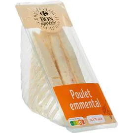 Sandwich 100% mie poulet emmental (140g)
