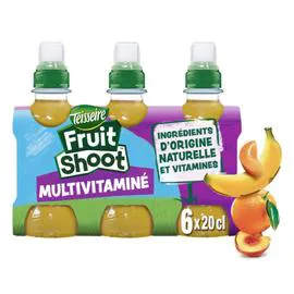 TEISSEIRE Boisson aux fruits multivitaminé Fruit Shoot 6x20cl