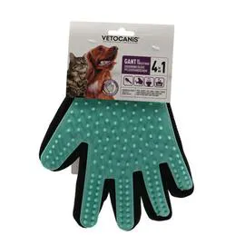 Vetocanis Gant Toilettage En Silicone 4 En 1 (l'unité)