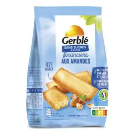 Financiers aux amandes sans sucres ajoutés (175g)