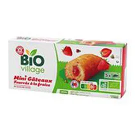 Mini gâteau fourré Fraise Bio (140g)
