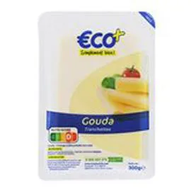 ECO+ Tranchette de gouda 28% MG 300g