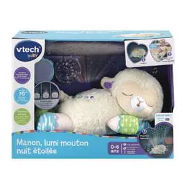 Veilleuse peluche Manon, lumi mouton nuit étoilée (l'unité)