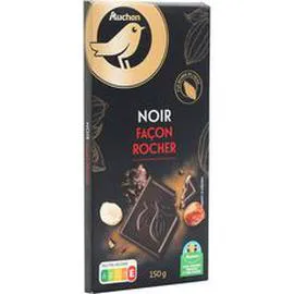 Tablette de chocolat noir façon rocher (150g)