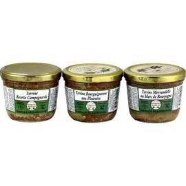 Terrines assortiment (3x180g)