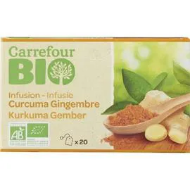 Infusion bio curcuma gingembre (20x1,5g)