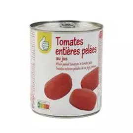 Tomates entières pelées au jus (480g)