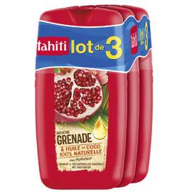 TAHITI Gel Douche Hyrdatant Grenade & Huile De Coco 3x250ml