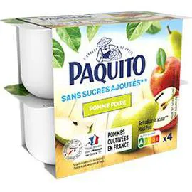 Spécialité de pomme poire sans sucres ajoutés (4x100g)