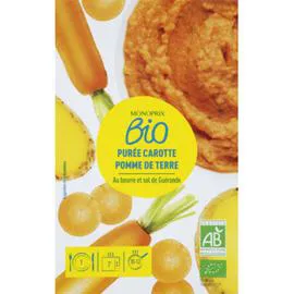 MONOPRIX BIO Purée carotte pommes de terre bio 200g