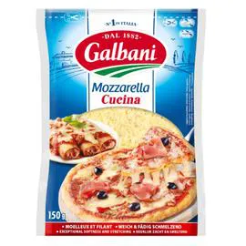 GALBANI Fromage Râpé à Cuisiner Mozzarella spécial pizza 150g