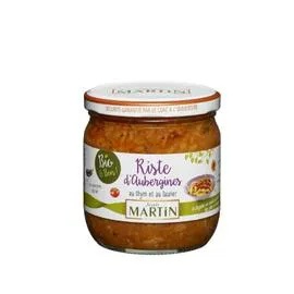 JEAN MARTIN Riste d'aubergines bio 360g