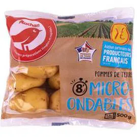 Pommes de terre de consommation blondes à chair ferme micro-ondable nouvelle récolte (500g)