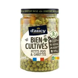 Petits pois carottes Bien cultivés (250g)