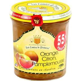 Confiture orange citron pamplemousse (340g)
