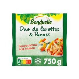 BONDUELLE Plat cuisiné Duo De Carottes Et Panais 750g
