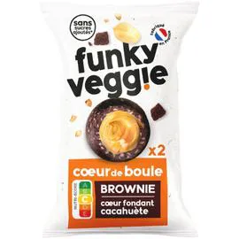 Coeur de boule brownie fondant cacahuète Bio (36g)
