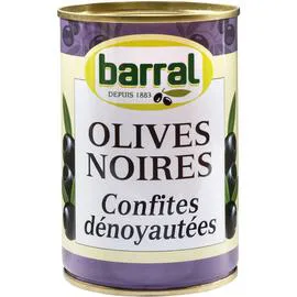 Olives noires confites dénoyautées (400g)