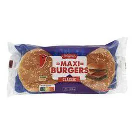 Pain hamburger maxi x4 (330g)