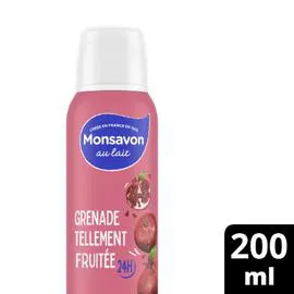 MONSAVON Déodorant Spray alun/grenade/hibiscus anti-transpirant 200ml