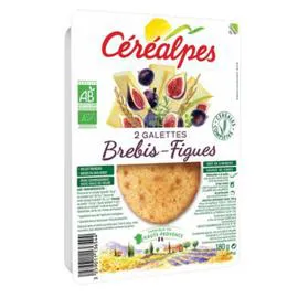 CEREALPES Galette Brebis-Figue Bio 180g