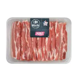 Viande de Porc: tranche de poitrine à griller (800g)