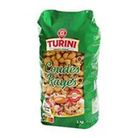 MARQUE REPÈRE, TURINI Pâtes Coudes Rayés 1kg