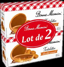 Tartelettes au chocolat au lait et caramel (2x135g)