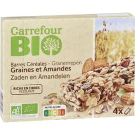 Barres graines et amandes (4x25g)